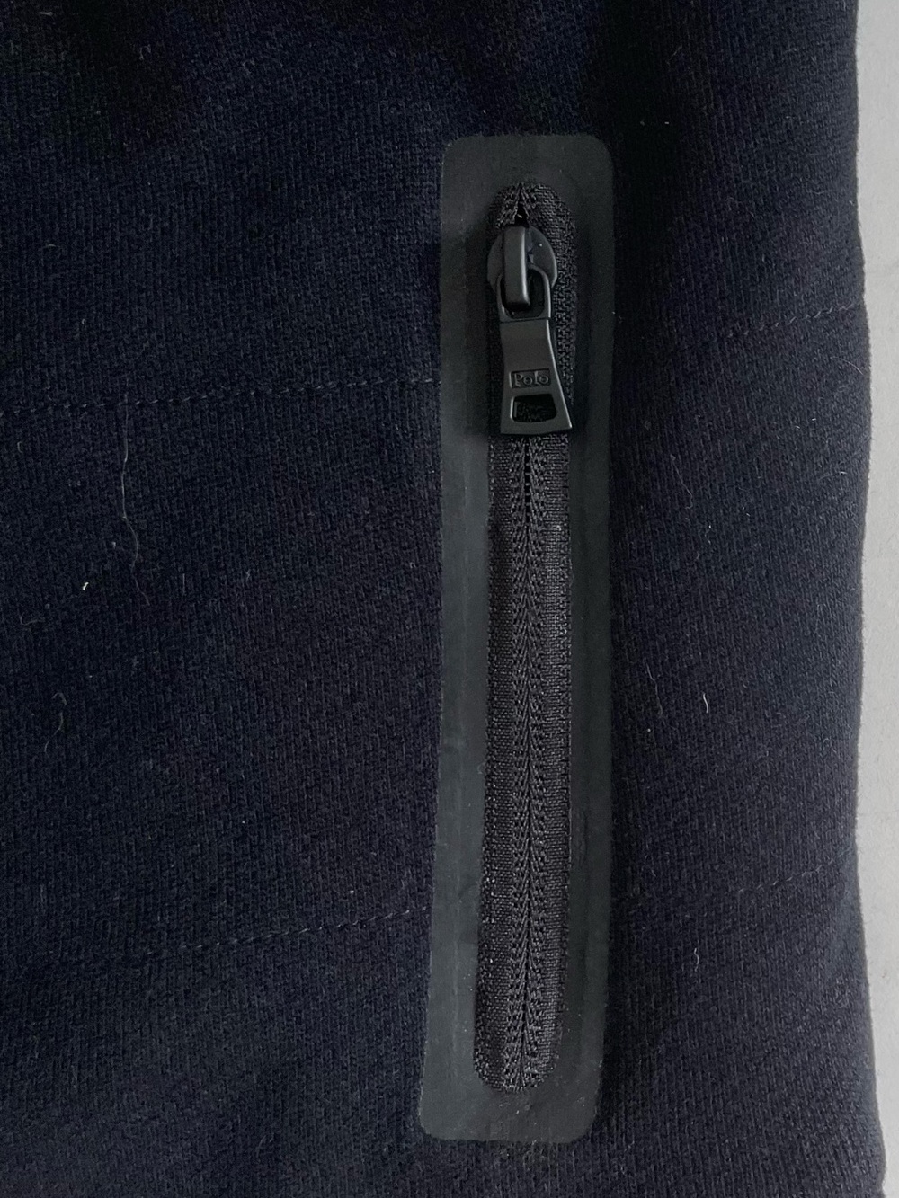 Polo by Ralph Lauren Black Quilted-Sleeve Varsity Jacket - Picture 6 of 12